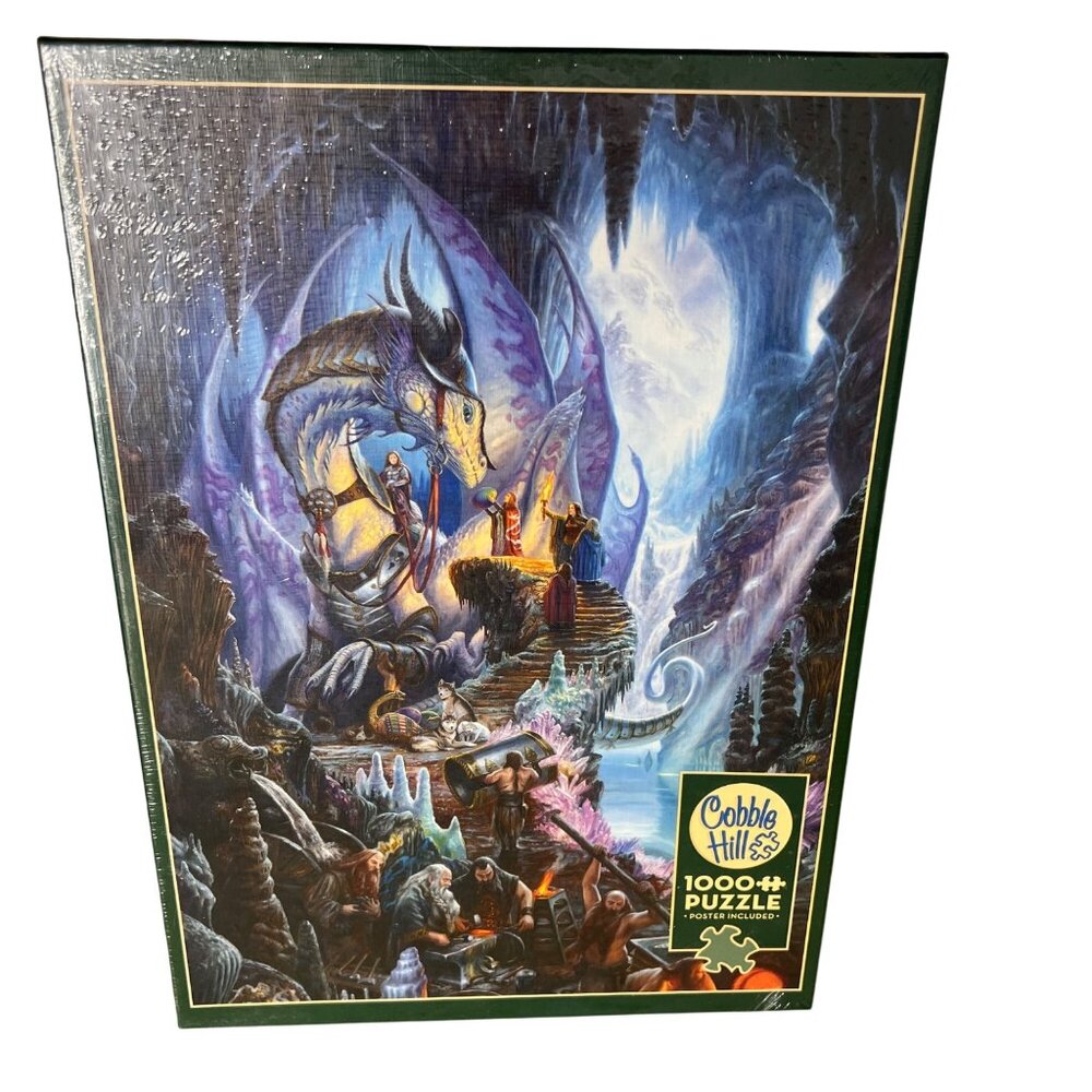 Cobble Hill 1000 Piece Jigsaw Puzzle "Dragonforge" Dragons Medieval Mystical